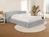 Vente-unique - TIMANO Bett SamtStoff Grau - B 252 cm x H 90 cm x L 226 cm Bild 3