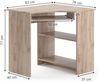 Eckschreibtisch Odin Sonoma 83 x 76 cm Vicco Bild 3