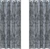 vidaXL Samtvorhänge mit Vorhängen 2 pcs Silber Grau 260 x 140 cm Samt 4107652 Bild 2