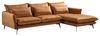 KAWOLA Ecksofa SKYE Recamiere rechts Stoff Velvet cognac 84 x 175 x 293 cm Bild 2