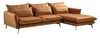 KAWOLA Ecksofa SKYE Recamiere rechts Stoff Velvet cognac 84 x 175 x 293 cm Bild 4