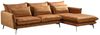 KAWOLA Ecksofa SKYE Recamiere rechts Stoff Velvet cognac 84 x 175 x 293 cm Bild 3