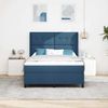 vidaXL Boxspringbett mit Kissen mit Kopfteil Blau 200 x 160 cm Stoff 3341657 Bild 3