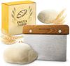Krustenzauber Backmatte Zubehör - Brotschlingen, Schneebesen, Backmatte, Teig Reinigungstücher, Teigkarte Edelstahl Bild 2