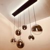 s.luce Orb Esstisch-Hängeleuchte 5-flammig 160cm Weiß Bild 3
