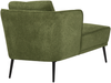 Beliani 'ARTHEZE' Chaiselongue mit Kissen, rechtsseitig, Stoff dunkelgrün, 148 x 64 x 70 cm Bild 5