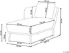 Beliani 'ARTHEZE' Chaiselongue mit Kissen, rechtsseitig, Stoff dunkelgrün, 148 x 64 x 70 cm Bild 2