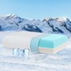 Elemuse Nackenstützkissen Kopfkissen Gelschaumkopfkissen 13cm Höhe, Füllung: Gel Memory Schaum, Kopfkissenkern und Kopfkissenbezug, Doppelte Bezüge: Polymer-Eisseide, Orthopädisch, Kühlend, OEKO-TEX® Bild 5