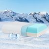 Elemuse Nackenstützkissen Kopfkissen Gelschaumkopfkissen 13cm Höhe, Füllung: Gel Memory Schaum, Kopfkissenkern und Kopfkissenbezug, Doppelte Bezüge: Polymer-Eisseide, Orthopädisch, Kühlend, OEKO-TEX® Bild 4