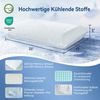 Elemuse Nackenstützkissen Kopfkissen Gelschaumkopfkissen 13cm Höhe, Füllung: Gel Memory Schaum, Kopfkissenkern und Kopfkissenbezug, Doppelte Bezüge: Polymer-Eisseide, Orthopädisch, Kühlend, OEKO-TEX® Bild 3
