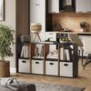 Raumteiler Scutum Anthrazit/Goldkraft Eiche 143 x 72 cm Vicco Bild 3
