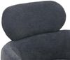 Esszimmerstuhl HWC-O77, Küchenstuhl Polsterstuhl, drehbar Auto-Return, Stoff (310g/m²) Chenille Öko-Tex ~ grau-blau Bild 5