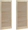 vidaXL Schranktür 2 pcs Natur 49,5 x 2,1 x 110 cm Massives Kiefernholz 42019257 Bild 2