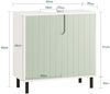 SoBuy BZR139-GR Waschbeckenunterschrank, Spanplatte, Melamin, Grün, 60 x 51 x 30 cm Bild 3