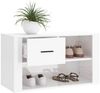 vidaXL Schuhschrank Hochglanz-Weiß 80x35x45 cm Holzwerkstoff 816754 Bild 4