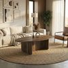 moebel17 Couchtisch Luminous Beige Grau Granitoptik 120x60 cm (Einzeltisch, 1-St, Einzelner Couchtisch), Mit Granitoptik Bild 3