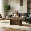 moebel17 Couchtisch Luminous Beige Grau Granitoptik 120x60 cm (Einzeltisch, 1-St, Einzelner Couchtisch), Mit Granitoptik Bild 2