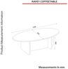 moebel17 Couchtisch Luminous Beige Grau Granitoptik 120x60 cm (Einzeltisch, 1-St, Einzelner Couchtisch), Mit Granitoptik Bild 4