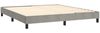 vidaXL Boxspringbett mit Matratze Hellgrau 180x200 cm Samt 3127685 Bild 4