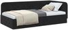 vidaXL Eckbettgestell Schwarz 90 x 190 cm Samt 42016528 Bild 3
