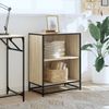 vidaXL Bücherregal Sonoma-Eiche 60x35x76 cm Holzwerkstoff 849100 Bild 3