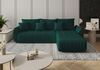 Selsey 'Romuldi' Ecksofa mit Schlaffunktion, Stauraum, Samtbezug, Grün, rechtsseitig Bild 2