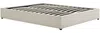 Vente-unique - FIRMEO Lattenrost und Bettrahmen Samt Beige - B 188 cm x H 30 cm x L 211 cm Bild 3