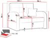 Mirjan24 'Viva Gold I' Schlafsofa, Rot, 85 x 98 x 102 cm Bild 5
