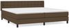 Boxspringbett mit Matratze Stoff Dunkelbraun 200x200 cm, Härtegrad: H2 [3130060] Bild 2
