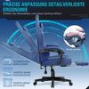 GTPLAYER Gaming Stuhl, Atmungsaktiver Bürostuhl, bürostuhl ergonomisch, Hochwertiger - Stoff, Ergonomischer PC Stuhl, 160° Verstellbare Rückenlehne und ausziehbare Fußstütze, Blau Bild 4