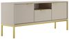 Raumhirsch Furniture Lowboard stehend - TV Schrank Austin 135 / 175 cm (TV-Board, Lowboard mit 2 Türen, 1 Schublade und 1 Ablage), modernes Design, robuste Laminatplatte, elegante Metallgriffe Bild 3
