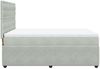 vidaXL Boxspringbett mit Matratze Hellgrau 160x200 cm Samt 3292394 Bild 5