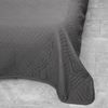 Elegante einfarbige Tagesdecken, Sofaüberwurf aus 100% Polyester 140x210 cm Anthrazit Bild 3