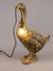 formano Tischleuchte Antik, mit Kabel, Gold, Gans, H: 60cm Bild 2