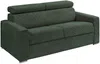 Vente-unique - VIZIR Sofa SamtStoff Grün - B 223 cm94 cm x H 110 cm95 cm x L 196 cm Bild 2