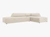 Micadoni Ecksofa Ruby 4-Sitzer Rechts Kord Scala Helles Beige Bild 2