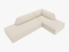 Micadoni Ecksofa Ruby 4-Sitzer Rechts Kord Scala Helles Beige Bild 3