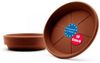 BigDean 10 Stück Blumentopf Untersetzer Ø 19,5 cm in Terracotta – Topfuntersetzer aus robustem Kunststoff & Made in Europe Bild 4
