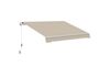 Outsunny Markise Outdoor manuelle Balkonmarkise, 4m mit Handkurbe (Gelenkarmmarkise, 1-St, Fenstermarkise) für Garten, Balkon, Beige Bild 2
