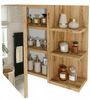 TREND WERK Spiegelschrank Badezimmer mit Ablage & Stauraum (59×16×50 cm Hängender Badezimmerschrank zur Wandmontage mit Regal) – modern & pflegeleicht Bild 2