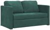 vidaXL Bodensofa mit Schlaffunktion Dunkelgrün 122x204x55 cm Samt 353961 Bild 4