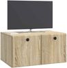 vidaXL Wandmontierter TV-Schrank 59,5 x 41 x 30 cm Sonoma-Eiche 899187 Bild 2
