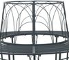 vidaXL Baumbank 8-Sitzanzahl Ø 160x89 cm Stahl Silber Grau Rund 42029513 Bild 4