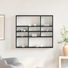 Wandregal, Hängeregal Schwarz Eichen-Optik 90x16x78 cm Holzwerkstoff de6347 Bild 3