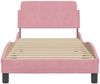 vidaXL Bettgestell mit Kopfteil "Dover" Rosa 80x200 cm Samt 373077 Bild 4