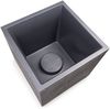 ONDIS24 Pflanzkübel Pflanzkübel Blumenkübel Blumentopf Vulkan 40, Gestein/Basalt/Graphit Optik mit Wasserspeicher Bild 3