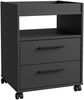 FORTE Tezaur Rollcontainer, Holzwerkstoff, Schwarz, 48,4 x 63 x 42 cm Bild 3