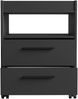 FORTE Tezaur Rollcontainer, Holzwerkstoff, Schwarz, 48,4 x 63 x 42 cm Bild 4