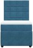 vidaXL Boxspringbett mit Matratze Dunkelblau 90x190 cm Samt 3292218 Bild 4
