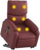 vidaXL Massagesessel mit Aufstehhilfe Weinrot Kunstleder 3204897 Bild 3